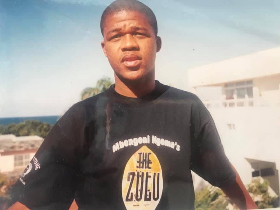 Mandla smiling